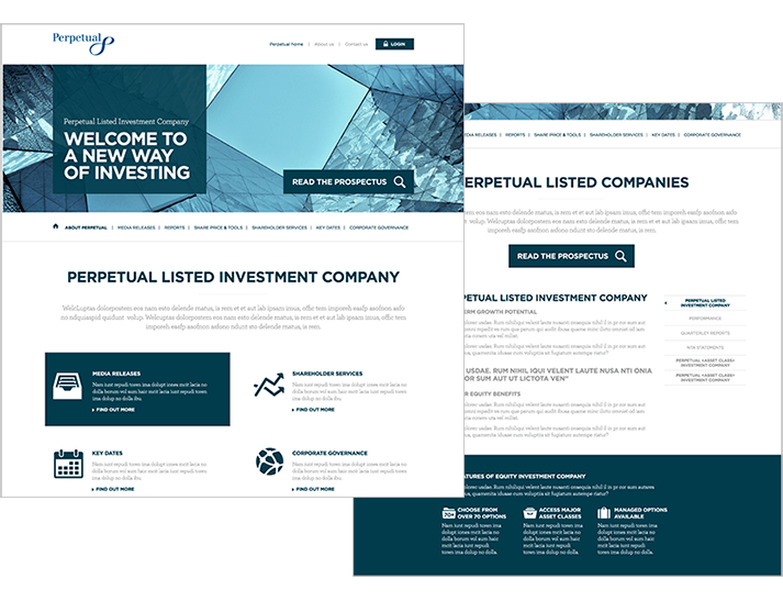 Perpetual Listed Investment Company engaged RADAR to develop creative and product launch branding