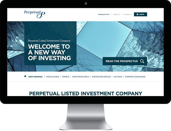 Perpetual Listed Investment Company engaged RADAR to develop creative and product launch branding